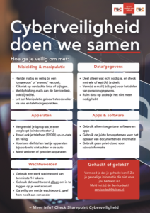 Poster met de e-modules van het awarenessprogramma van ROC Flevoland en Amsterdam.
